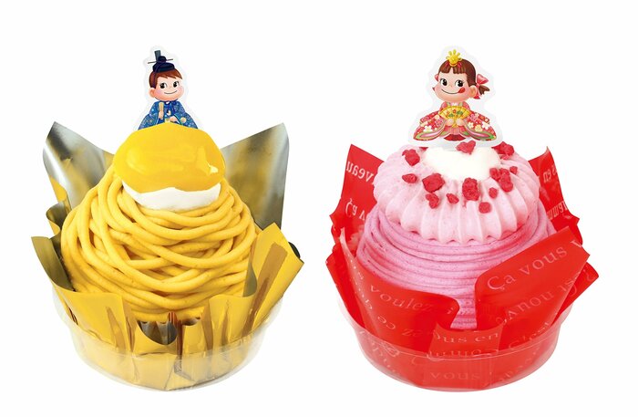 「マロンモンブラン」と「栃木県産とちあいか苺のモンブラン」