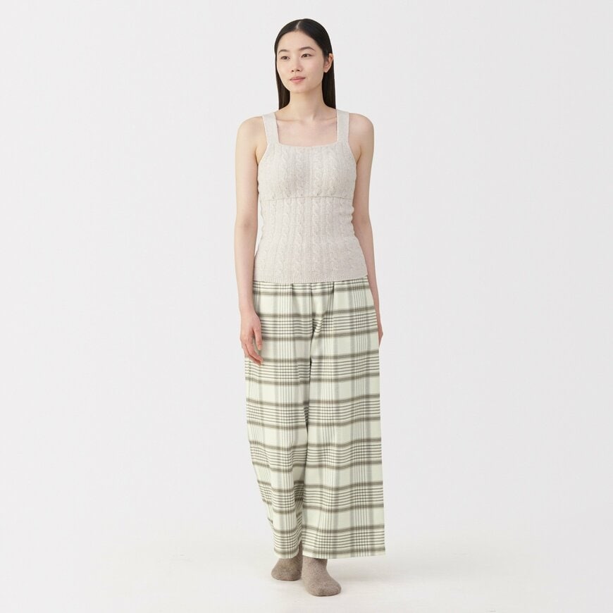 出所：無印良品公式　婦人 フランネル ロングパンツ