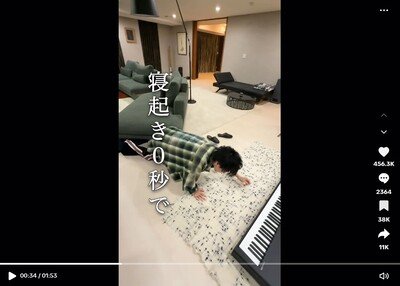 出所：佐藤健のTikTok（@takeruxxsato_）参照日：2025年9月3日