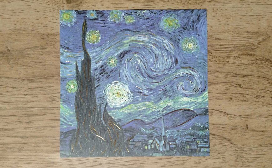 筆者撮影（セリア、デザインペーパー ゴッホ）