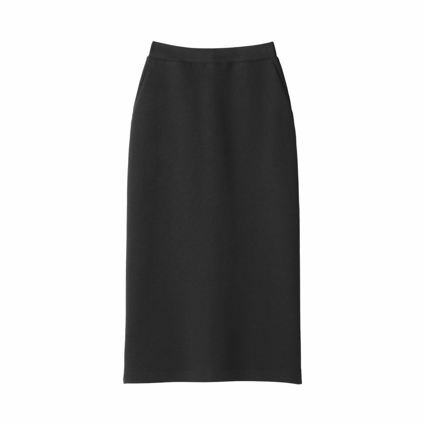 無印良品公式　婦人　二重編みスウェットスカート（黒）