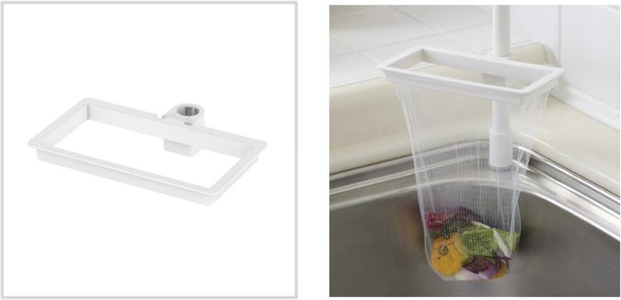 縦つっぱり棒用水切りネットホルダーマットホワイト 748円(税込)