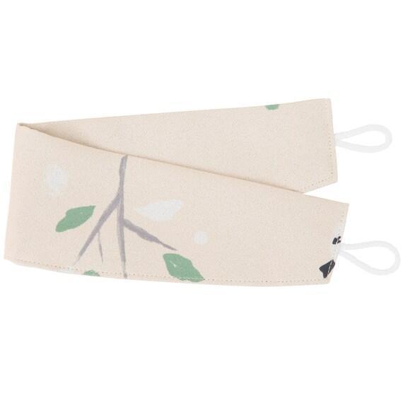 ニトリ、4枚セットカーテン、シマエナガ柄タッセル画像