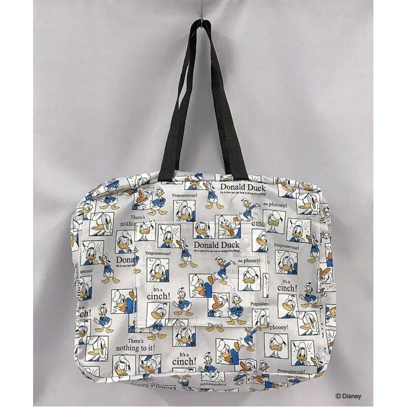 キャンドゥ公式 【数量限定】ディズニー/ドナルドダック 折りたたみボストンバッグの画像
