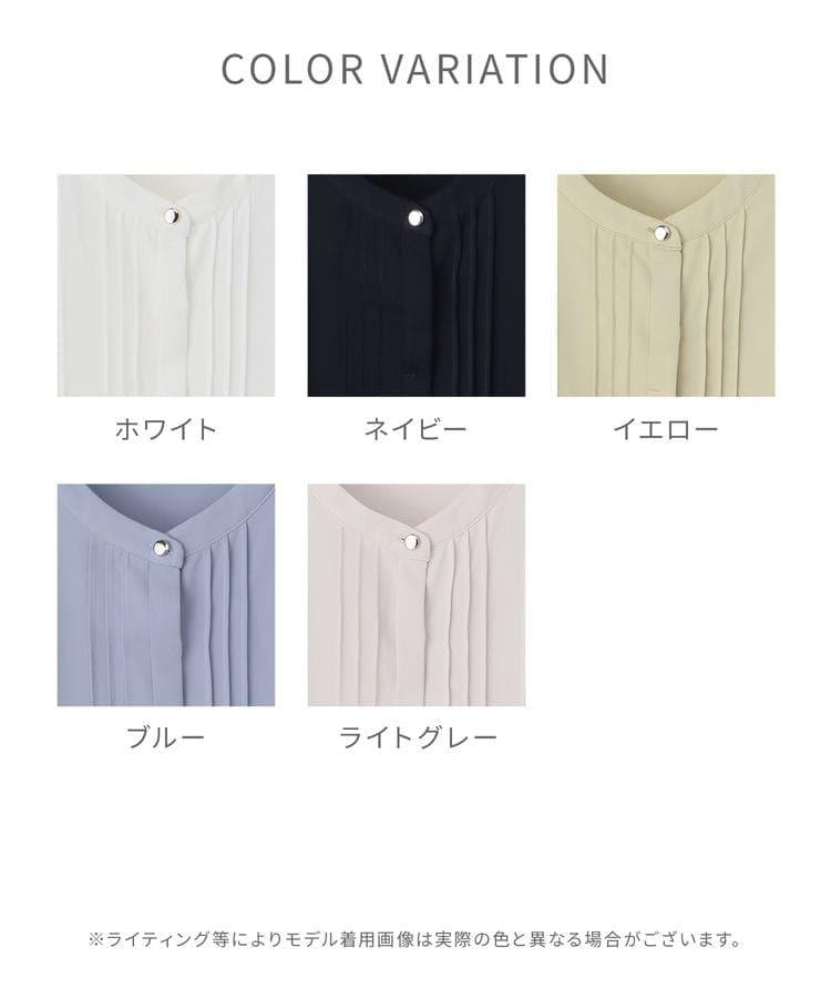 ハニーズ、6分袖ピンタックブラウス画像