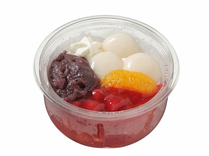 セブン-イレブンの新商品:苺と白玉のあんみつ