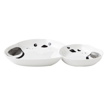 ニトリ、まんまるシマエナガ 仕切り皿画像