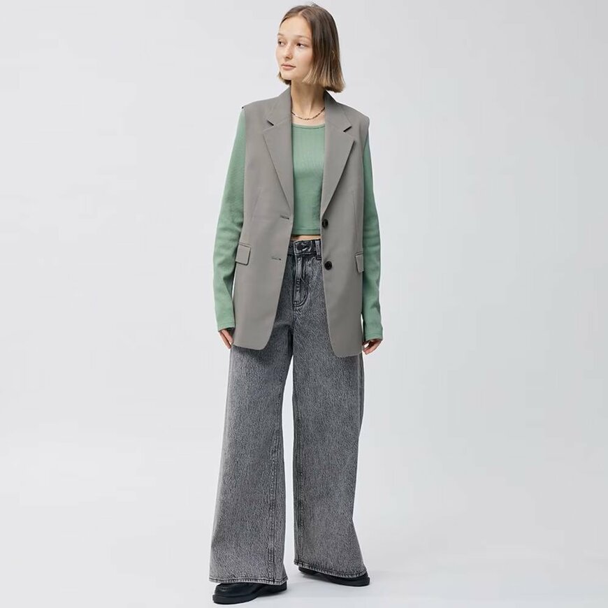 GU公式オンラインストア「オーバーサイズテーラードベスト」