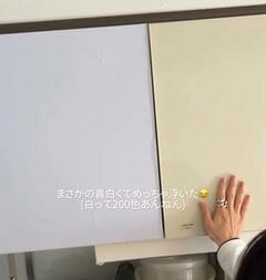 「同じ白なのに全然違う！」築30年賃貸団地キッチンの〈青白い吊り戸棚〉→1時間のDIYで〈真っ白な清潔感あふれる空間〉にリメイク！