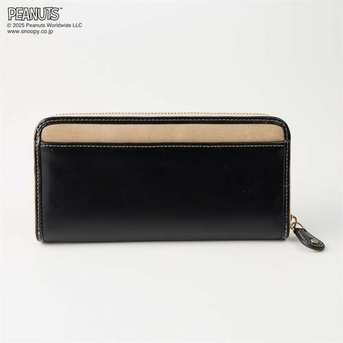 ピーナッツ(PEANUTS)75周年アートバイカラーラウンドファスナー長財布