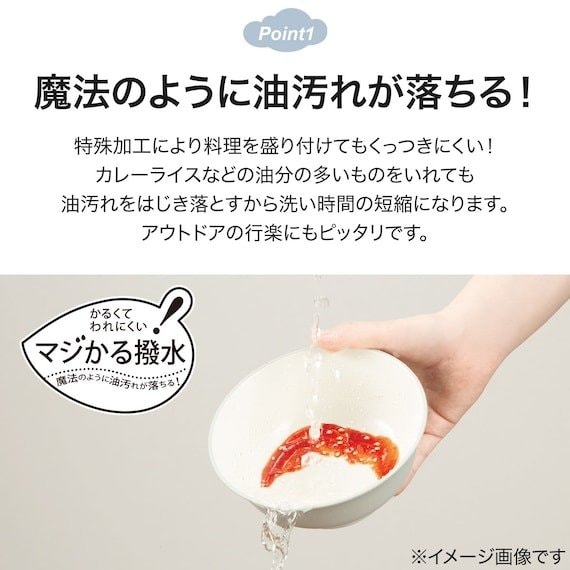 滑り止め付二つ仕切り皿商品画像