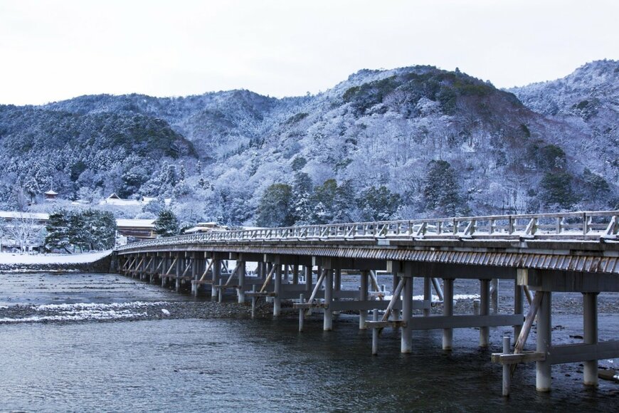 大寒波が魅せた京都・嵐山の雪景色　地元の方も息をのむような光景に「これは圧巻」と驚きの声