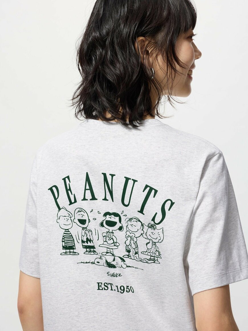 出所：ユニクロ公式　ピーナッツ UT（03 GRAY）