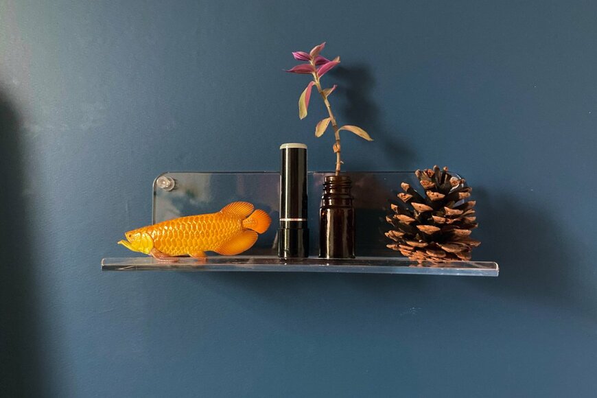 筆者撮影（セリア、アクリル ウォールラック 20cm）