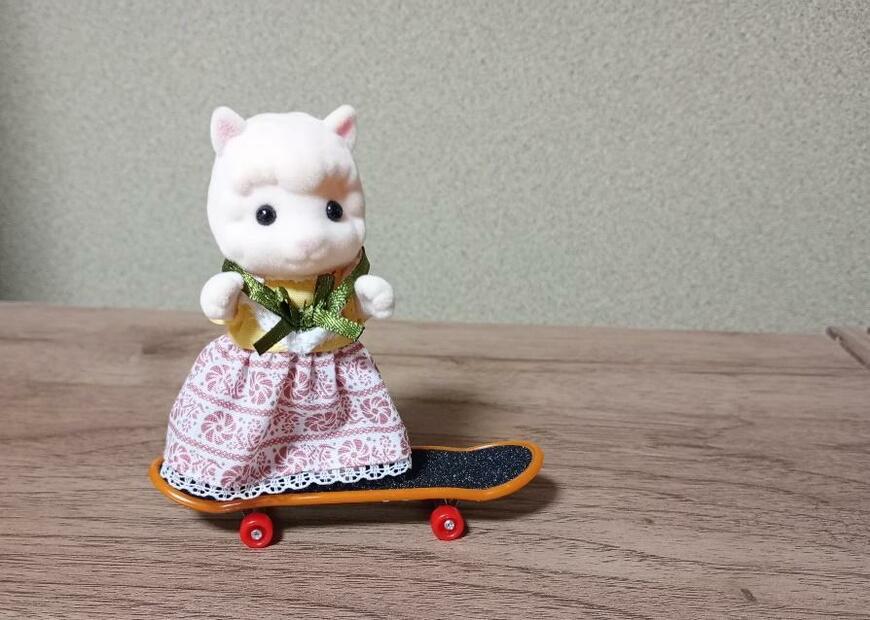 出所：筆者撮影（セリア、スケートボードキーホルダー）