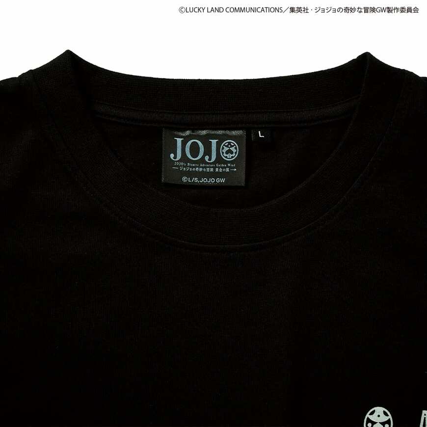 出所：ワークマン公式　アニメ『ジョジョの奇妙な冒険　黄金の風』　プリント半袖Tシャツ