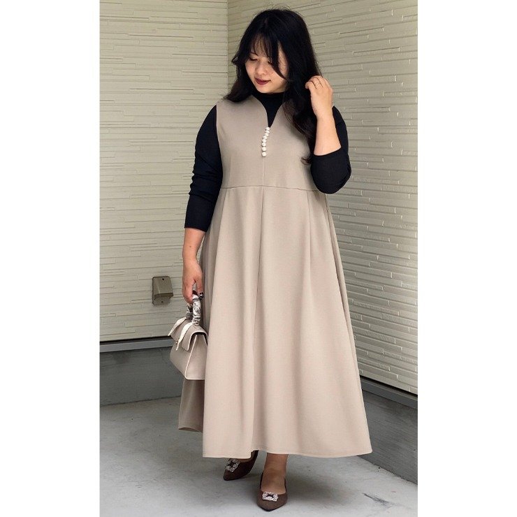 出所：しまむら 公式オンラインストア レディース　パール付きジャンパースカート（HOLLYS）