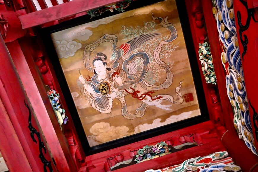 画像出所：寛信画・迦陵頻伽「小鼓」（筆者撮影）