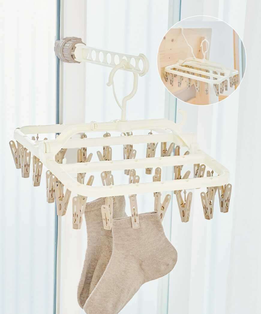 壁際でも使えるピンチハンガー