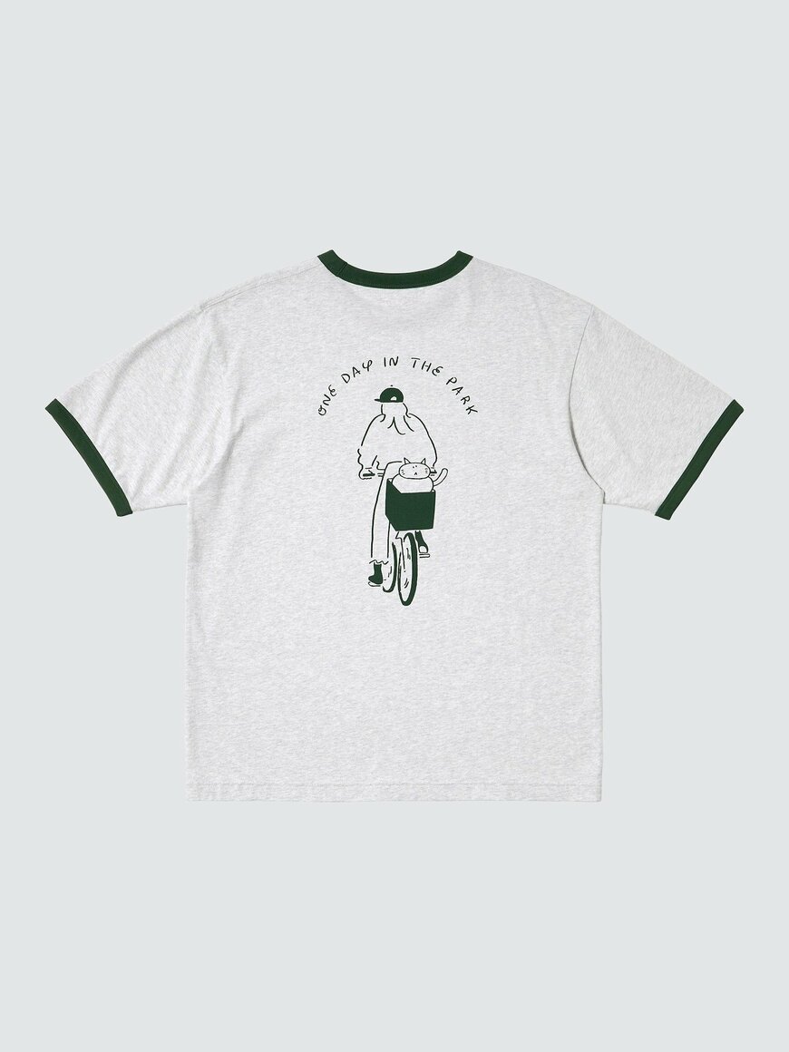 出所：ユニクロ公式　長場雄 UT／リラックスフィット（03 GRAY）