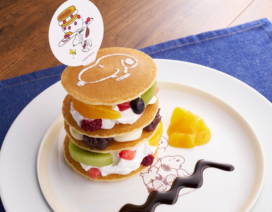 ジョイフルの新商品:チャーリー・ブラウンのミニパンケーキタワー