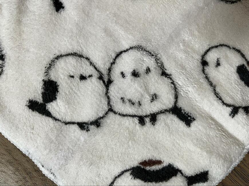 キャンドゥ、MFハンカチタオル2Pシマエナガ柄画像