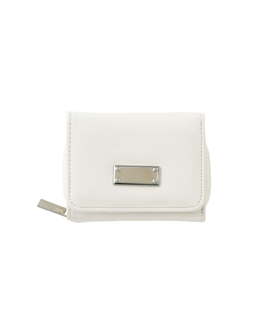 3COINS、メタルプレート付きミニウォレット画像