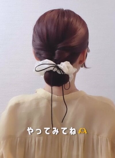 くるりんぱで毛量が多くてもすっきり