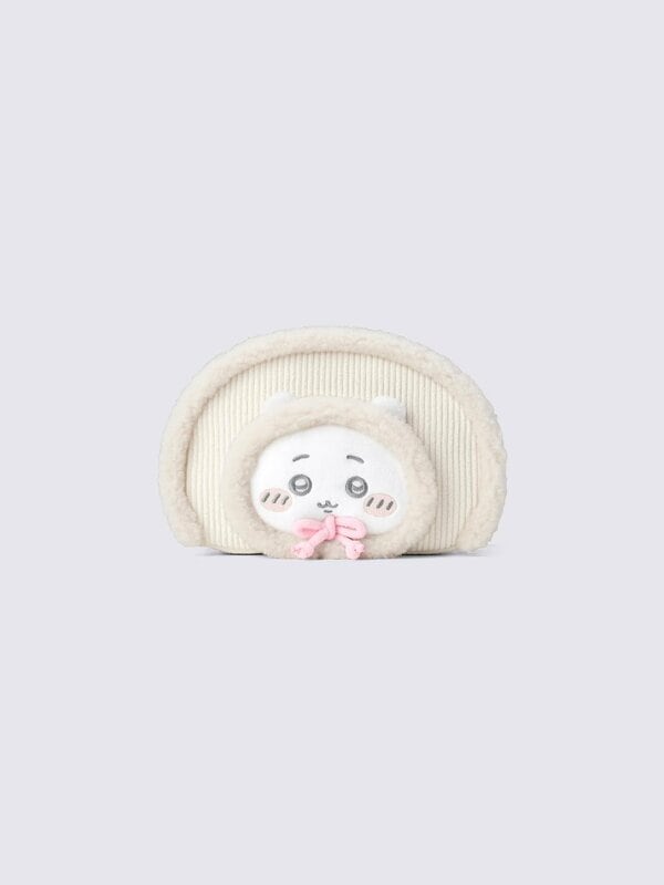温かみのあるコーデュロイ素材を使用したちいかわポーチ