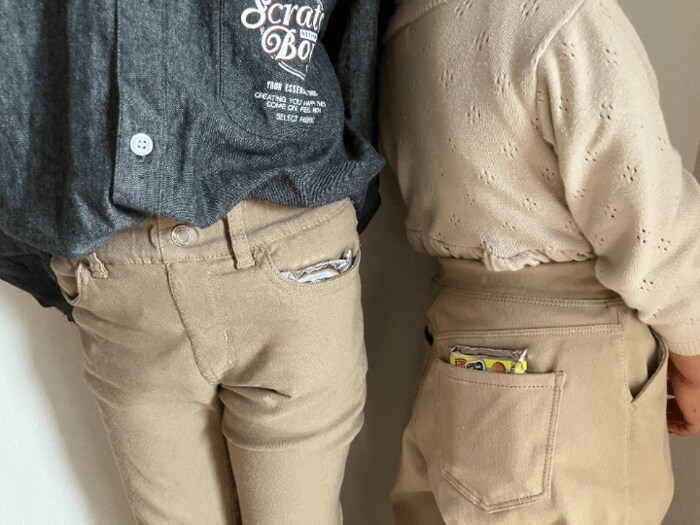 子供の衣類についている小さなポケットにピッタリなサイズ