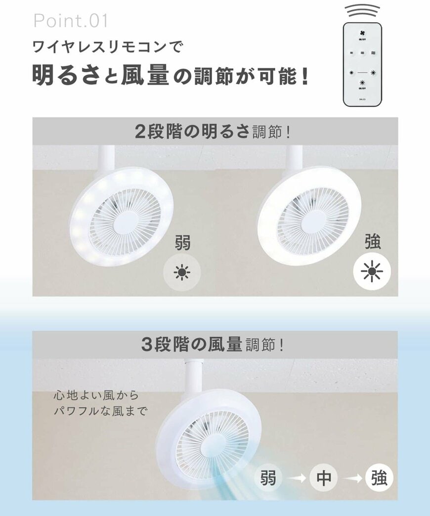 離れた場所からでも手元で簡単に操作が行えます