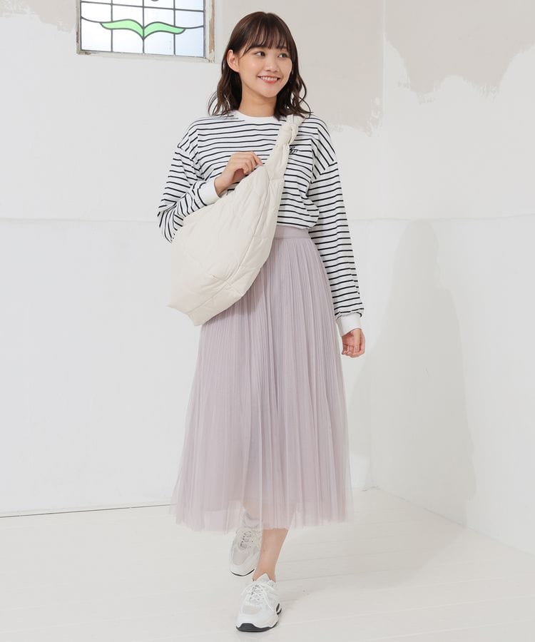 出所：ハニーズ公式通販 チュールプリーツスカート