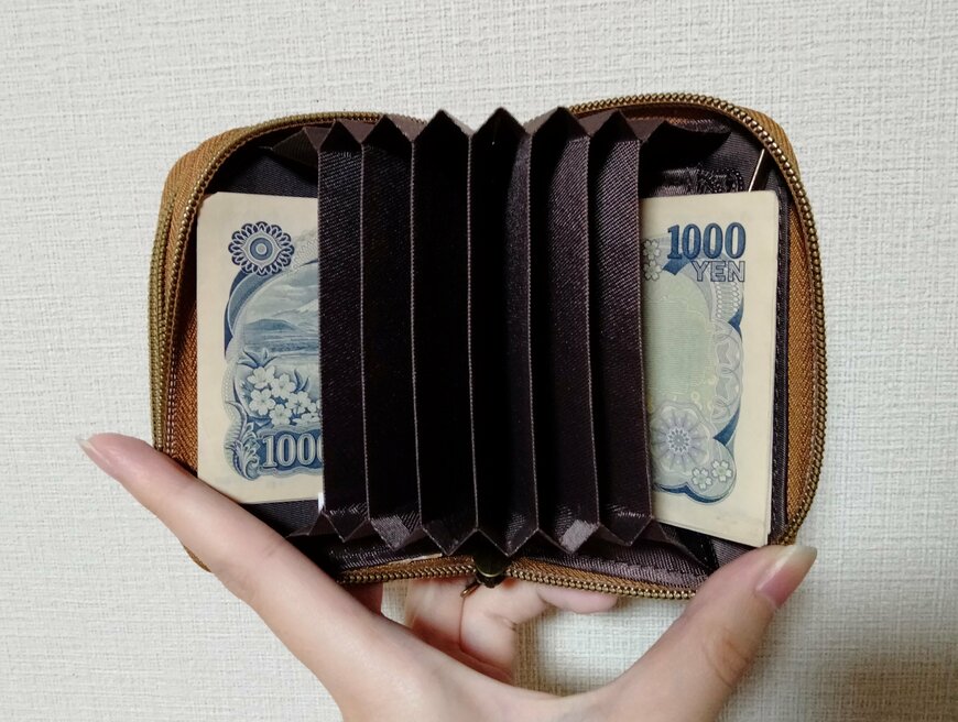 筆者撮影（宝島社、リンネル2023年9月号 おばけミッフィー キーチェーン付き じゃばら財布）