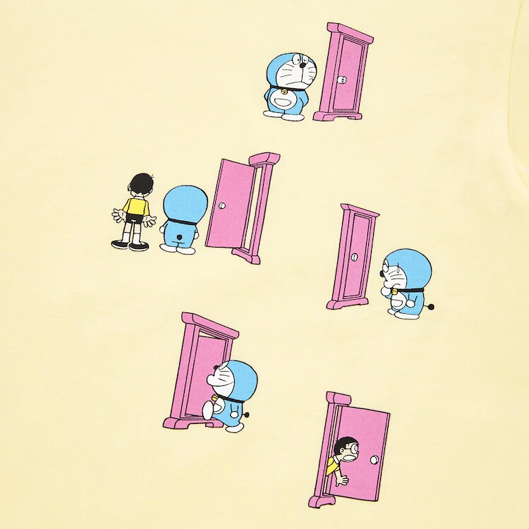 出所：ユニクロ　KIDS ドラえもん UT グラフィックTシャツ（半袖）イエロー