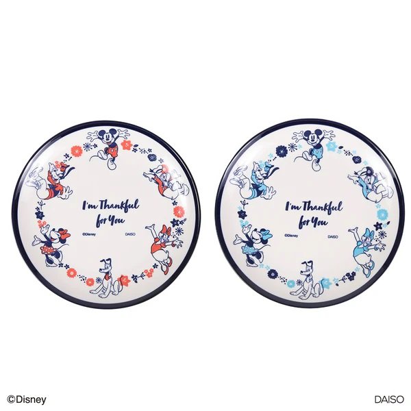 出所：ダイソー公式　丸皿、１９ｃｍ（ミッキー＆フレンズ）ＦＷ