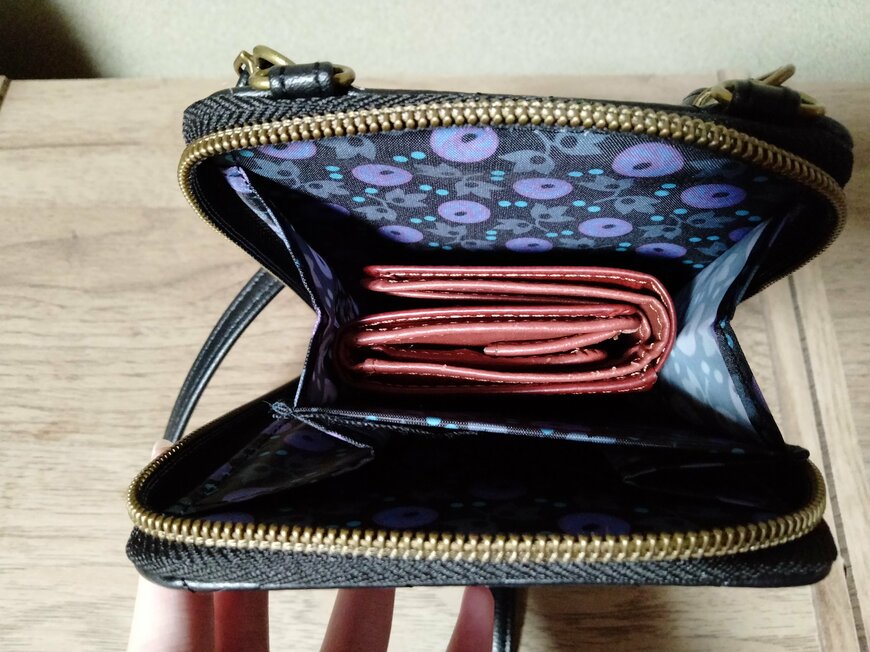 筆者撮影（宝島社、ANNA SUI じゃばら式スマホポーチ）