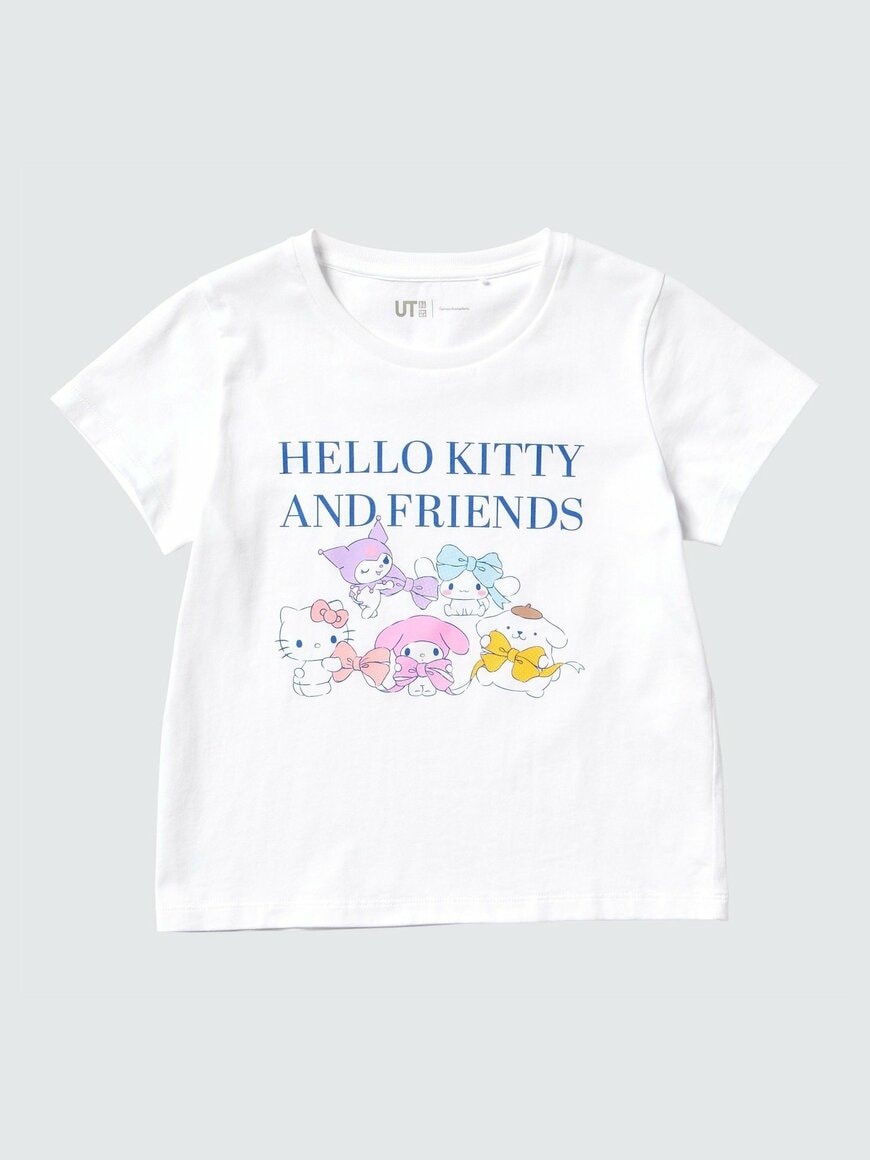 ユニクロ　GIRLS サンリオキャラクターズ クロップドUT