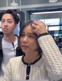 【激変】「可愛くしてください！」女性らしいショートヘア希望の女性　カット後の美人過ぎる姿に歓喜！