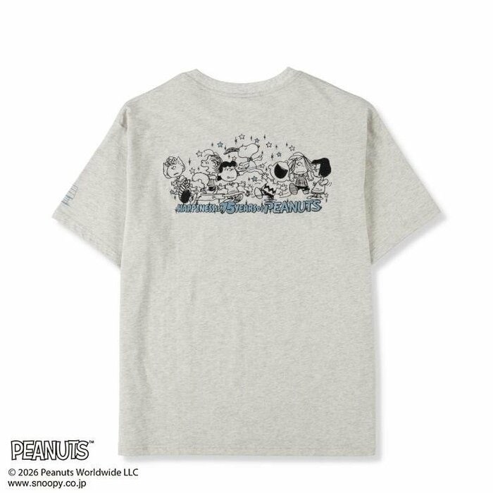 背面にはチャーリー・ブラウンなどの馴染み深いキャラクターたちが