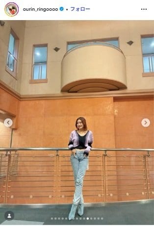 出所：王林のInstagram（＠ourin_ringoooo）参照日：2026年4月9日