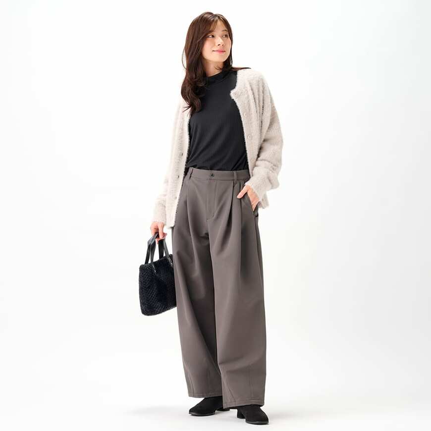 出所：ワークマン公式　レディースランダムリブ長袖Ｔシャツ