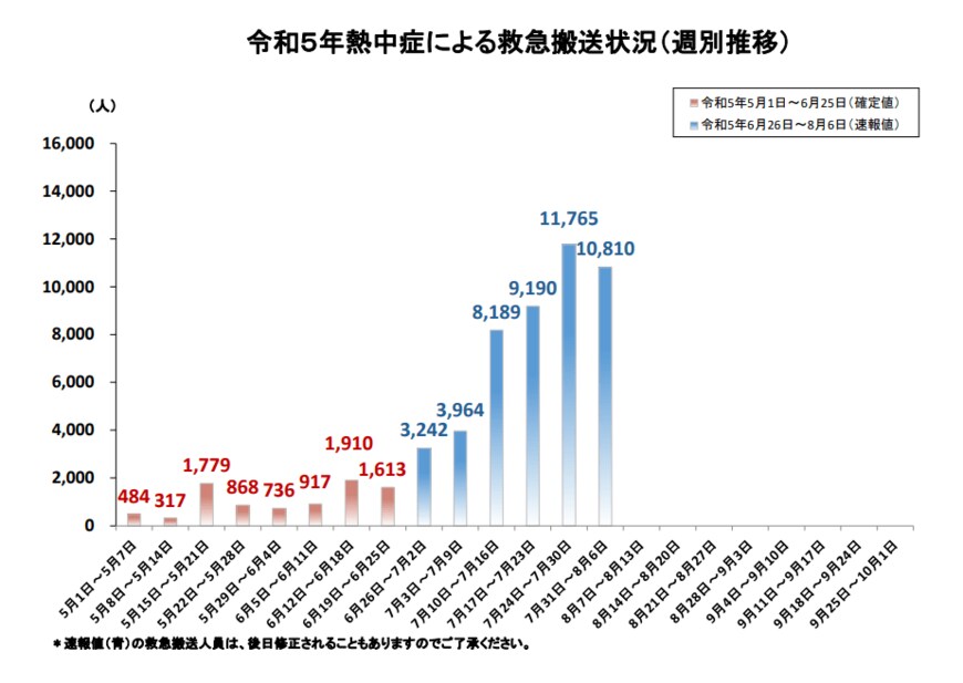出所：総務省消防庁「熱中症情報」