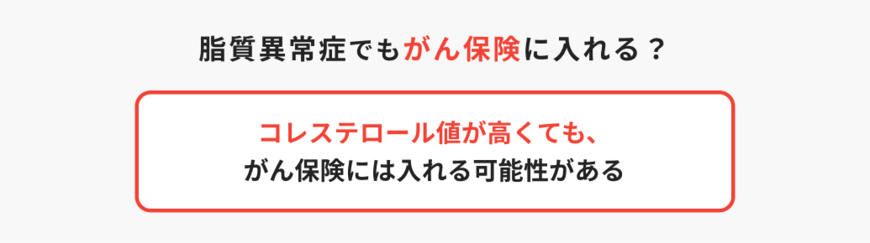 出所：ほけんのコスパ「脂質異常症でもがん保険に入れる？」