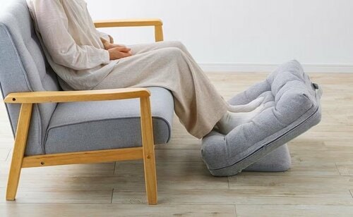 持ち手付カバー洗える背もたれイス FLepoco