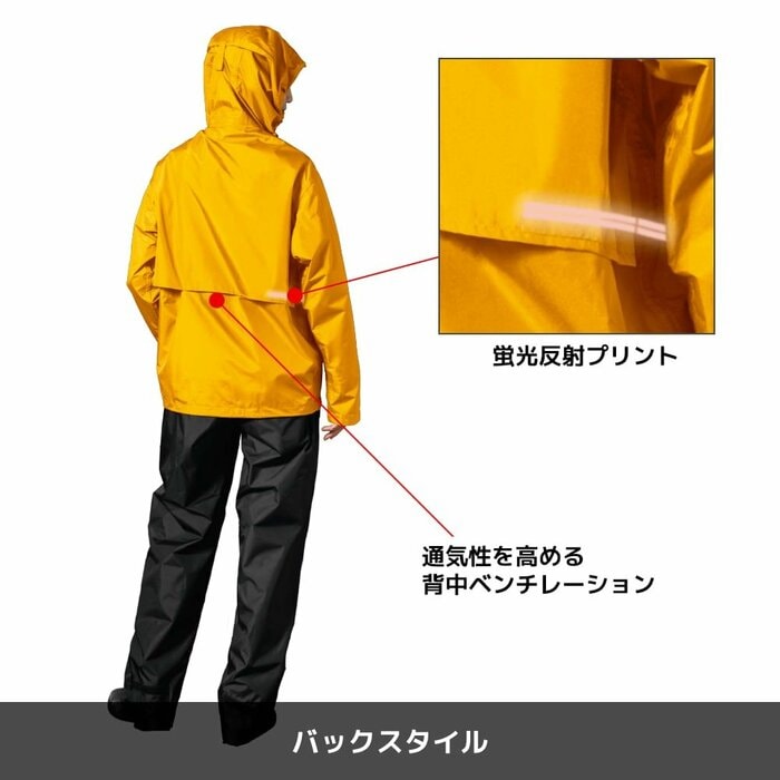 背中には空気を通しやすくするベンチレーションが