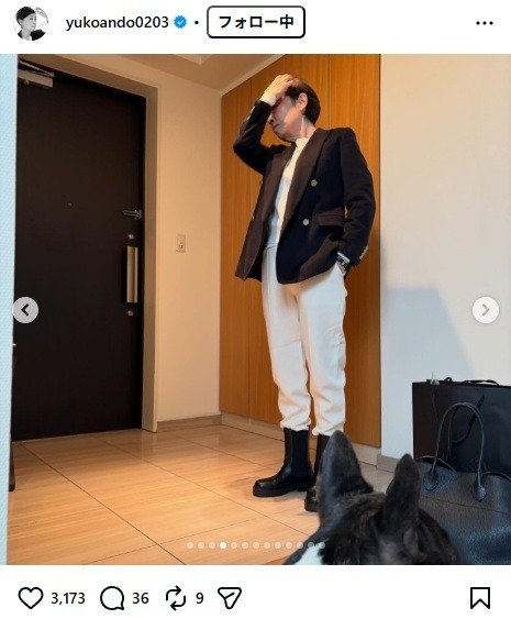出所：安藤優子のInstagram（＠yukoando0203） 参照日：2026年1月20日