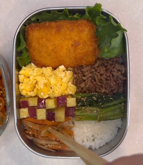 【女子高生弁当】きっちり綺麗に詰められたのっけ弁が美しい！彩り豊かで見栄えもばっちり！