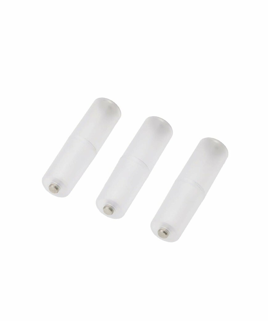 出所：3COINS公式　乾電池スペーサー3個セット単3／SOBANI