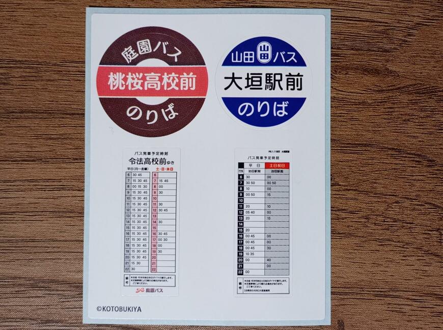 筆者撮影（セリア、ミニチュアバス停）