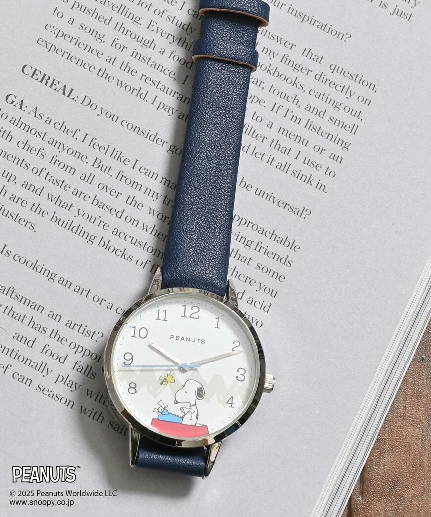 出所：ハニーズ公式オンラインストア スヌーピー／カジュアルレザーウォッチ